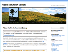 Tablet Screenshot of nicolanaturalists.ca